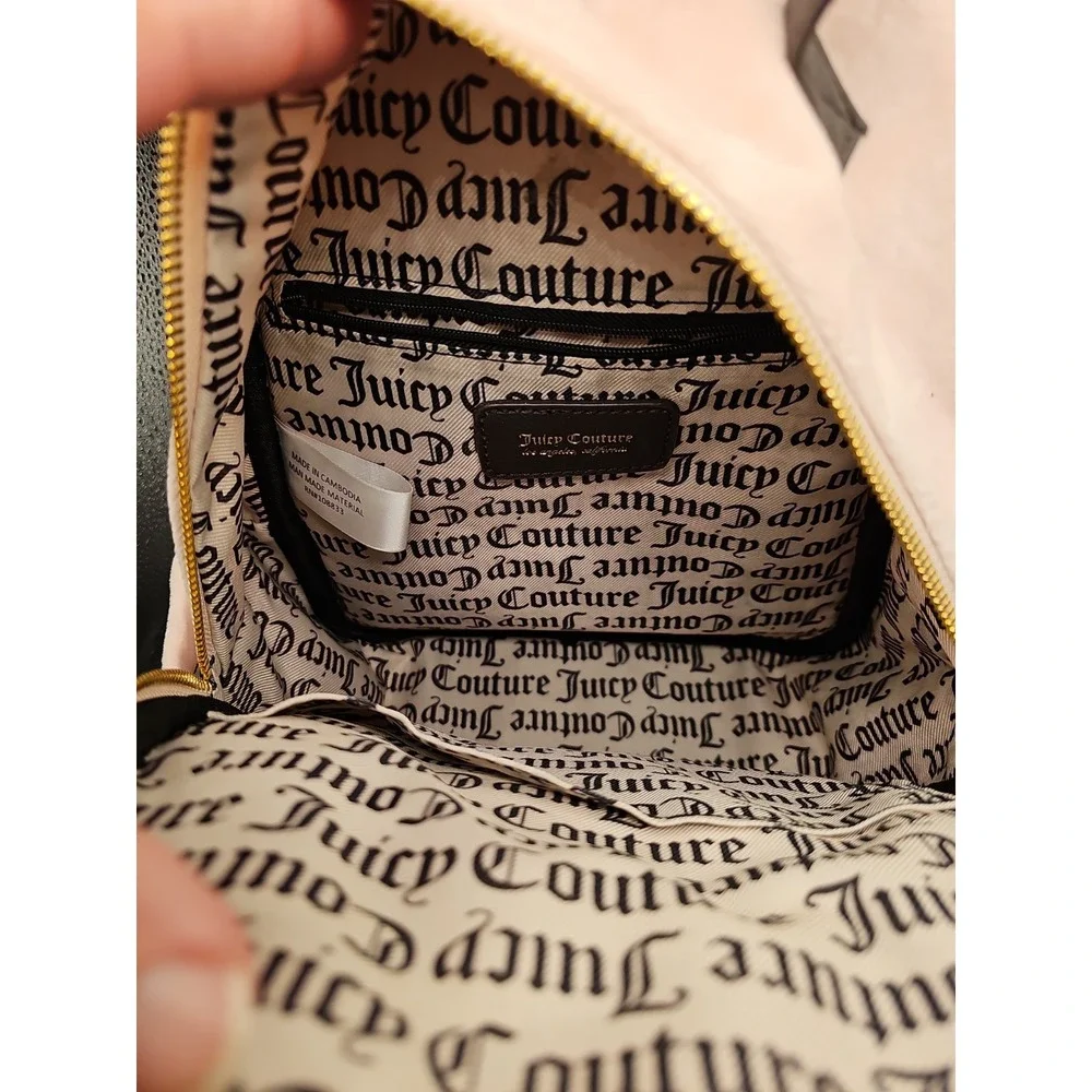 Juicy Couture Pink Diamond Velour Heritage Backpack 01